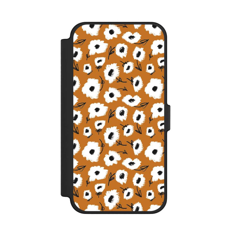 iPhone 12 Pro Max NIVOflip Pattern Fleurs Ocres
