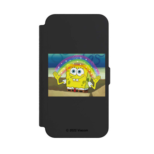 Apple iPhone 12 Pro Max NIVOflip Spongebob - Regenbogen Meme transparent
