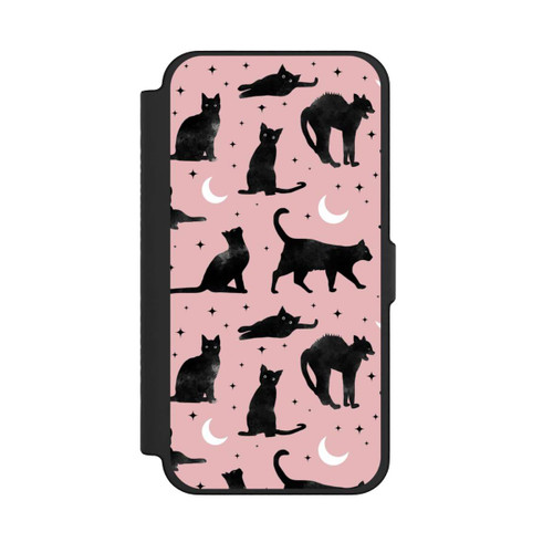 Apple iPhone 12 Pro Max NIVOflip Lune &amp; Chats Fond Rose