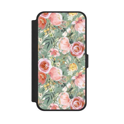 Apple iPhone 12 Pro Max NIVOflip Bouquet de Pivoines Pastelles