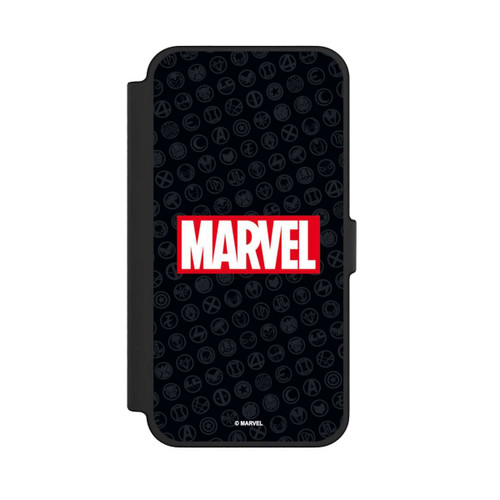 Apple iPhone 12 Pro Max NIVOflip Marvel Logo Black Red 