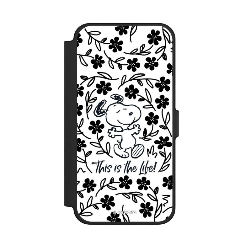 iPhone 12 Pro Max NIVOflip Snoopy This Is The Life Noir & Blanc