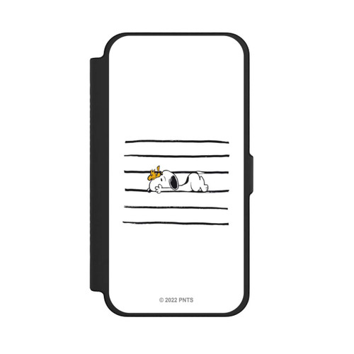 Apple iPhone 12 Pro Max NIVOflip Snoopy Woodstock Streifen
