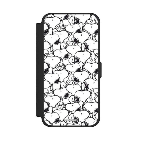 Apple iPhone 12 Pro Max NIVOflip Snoopy Muster Schwarz und Weiß