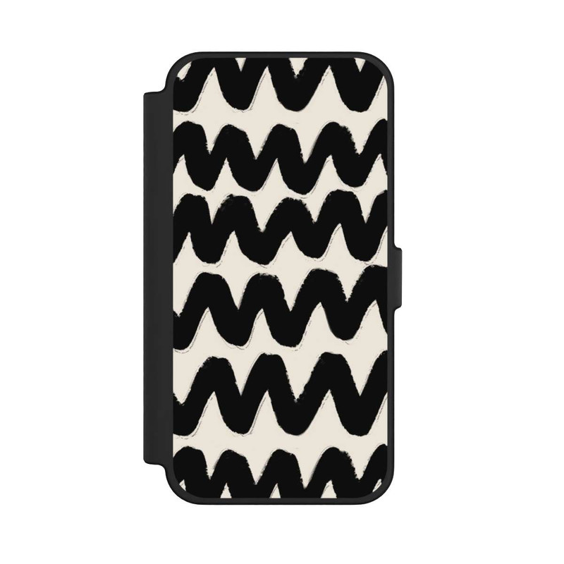 iPhone 12 Pro Max NIVOflip Vagues Noires Pattern