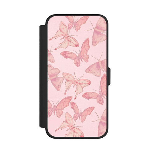 Apple iPhone 12 Pro Max NIVOflip Tanzende rosa Schmetterlinge mit KI