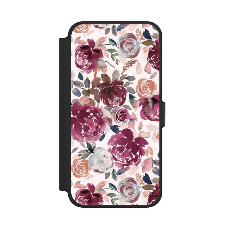 iPhone 12 Pro Max NIVOflip Pivoines et roses d'automne Rose
