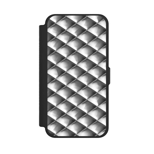Apple iPhone 12 Pro Max NIVOflip Glamour Silver Squares