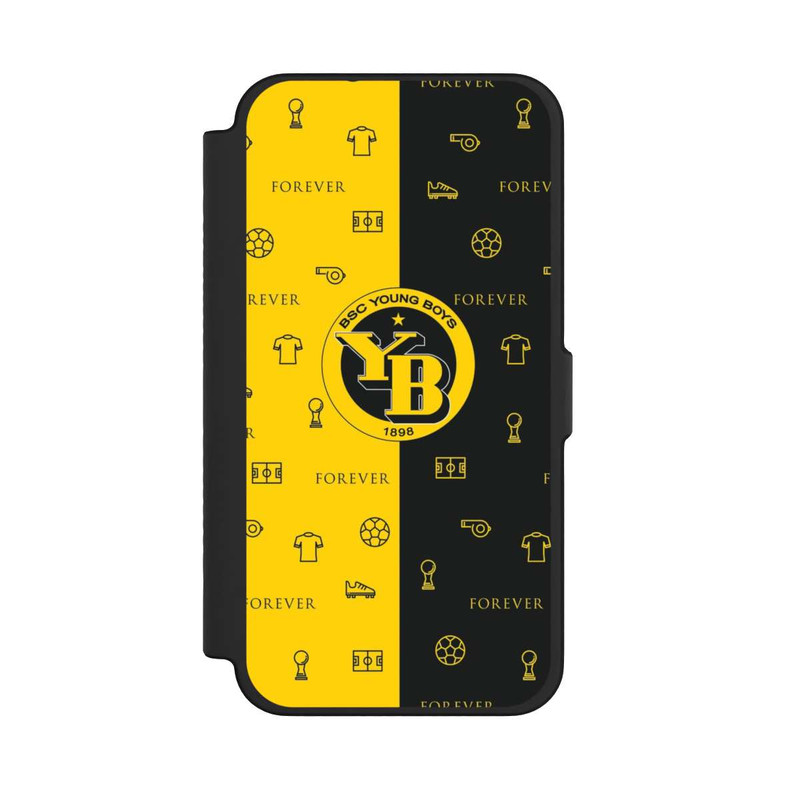 iPhone 12 Pro Max NIVOflip BSC YB Jaune Noir Motif