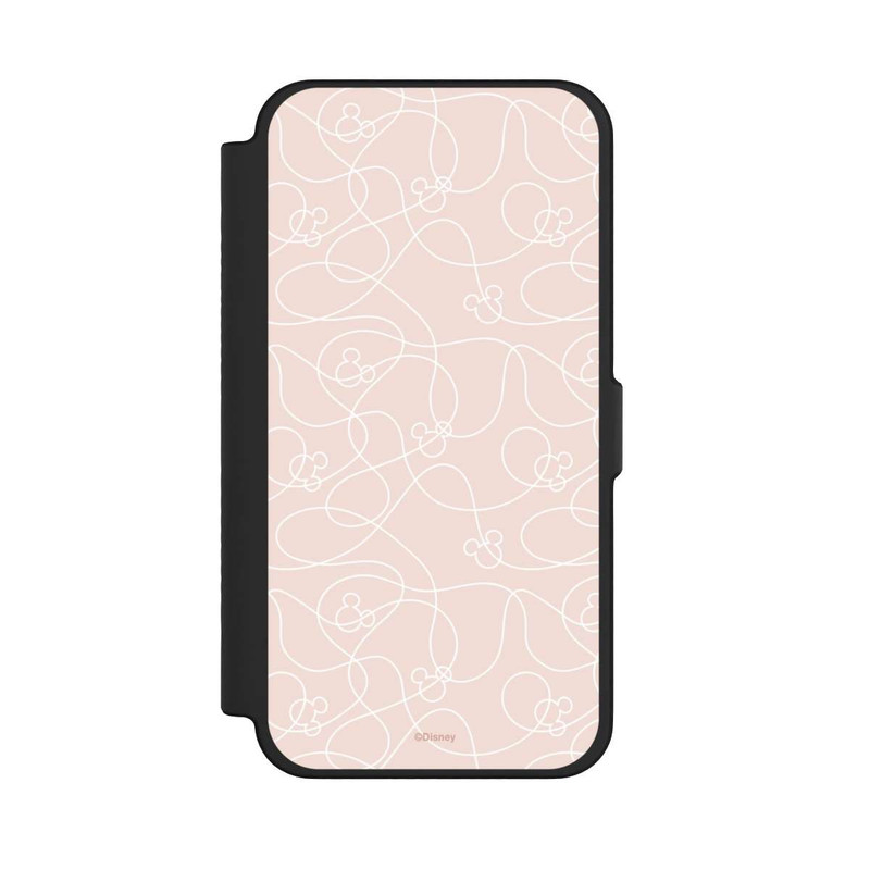 iPhone 12 Pro Max NIVOflip Micky Line Art Muster Rosa