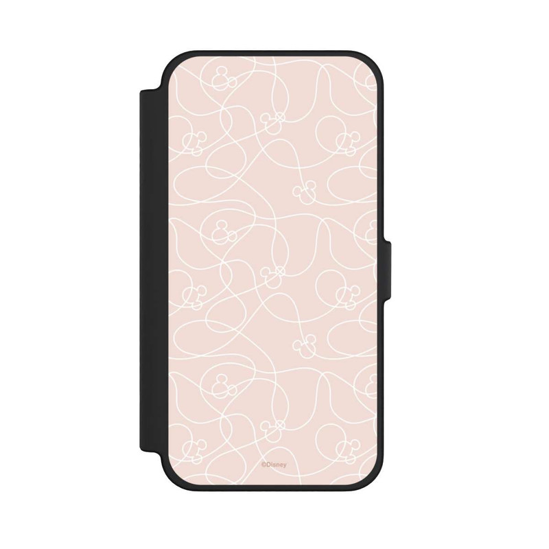 iPhone 12 Pro Max NIVOflip Micky Line Art Muster Rosa