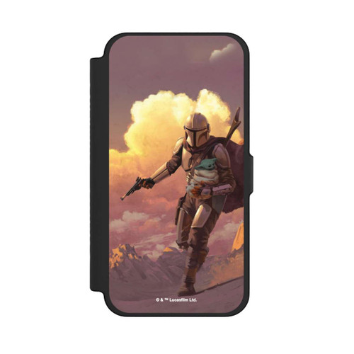 Apple iPhone 12 Pro Max NIVOflip Der Mandalorianer und Grogu Sonnenguntergang Wolken