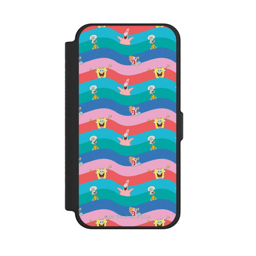 Apple iPhone 12 Pro Max NIVOflip Spongebob Freunde Bunte Wellen