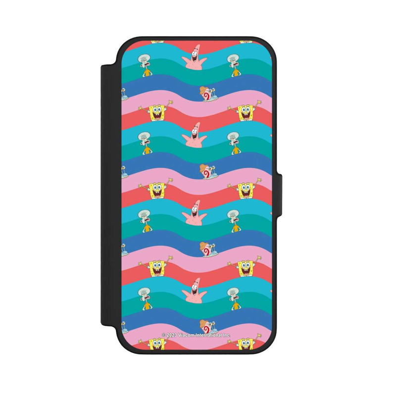 iPhone 12 Pro Max NIVOflip Spongebob Freunde Bunte Wellen