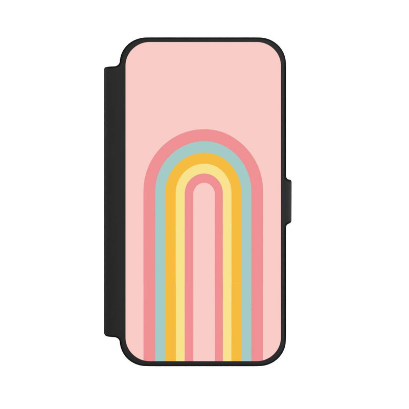iPhone 12 Pro Max NIVOflip Rosa Pastell Regenbogen lang