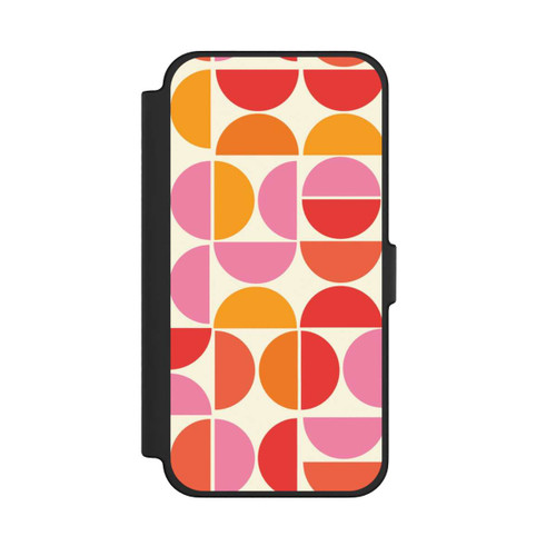 Apple iPhone 12 Pro Max NIVOflip Retro Trend Muster Orange