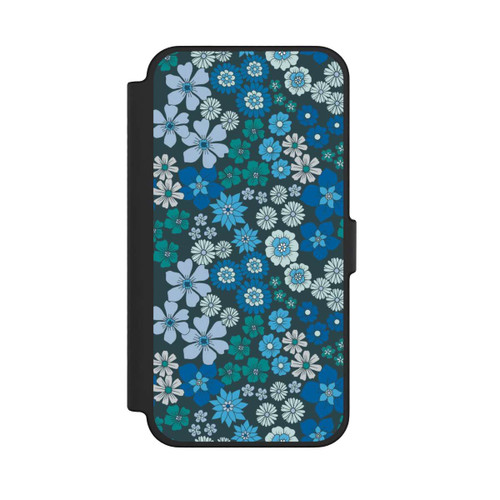 Apple iPhone 12 Pro Max NIVOflip Blaue Blumen DeinDesign