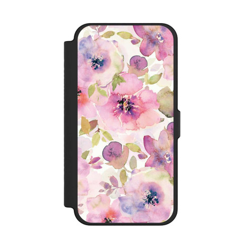 Apple iPhone 12 Pro Max NIVOflip Tapete mit rosa Blumen