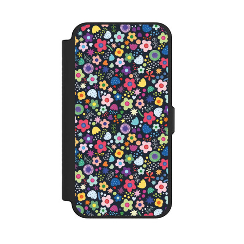Apple iPhone 12 Pro Max NIVOflip Psychedelic Flowers Multi Black
