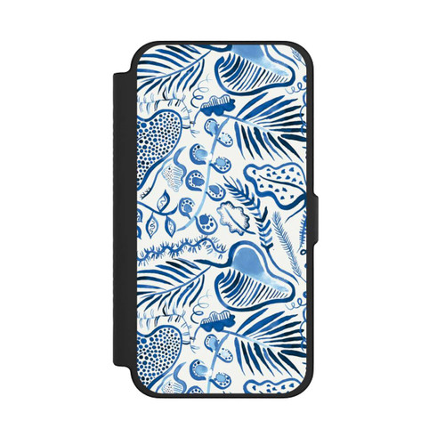 Apple iPhone 12 Pro Max NIVOflip Tropical Forest Leaves Blue