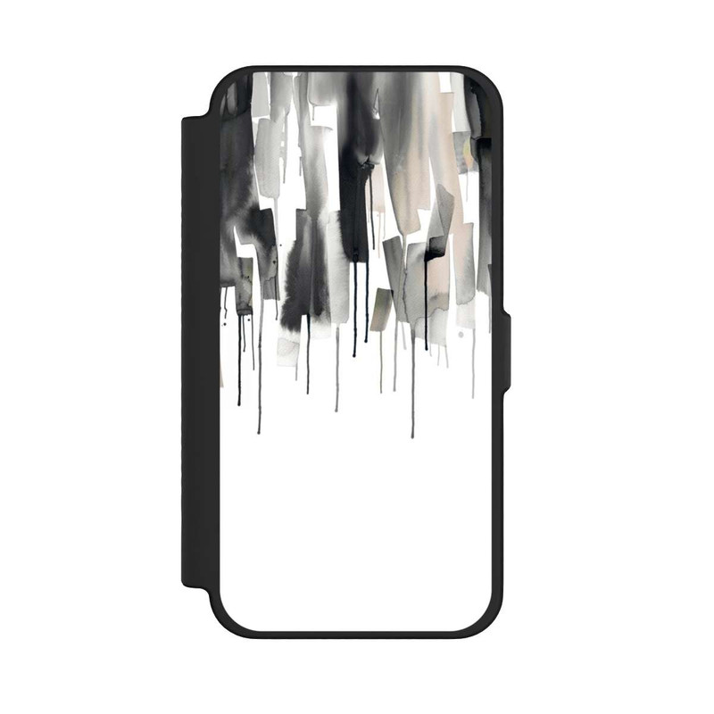 iPhone 12 Pro Max NIVOflip Watery Stripes Japandi Black