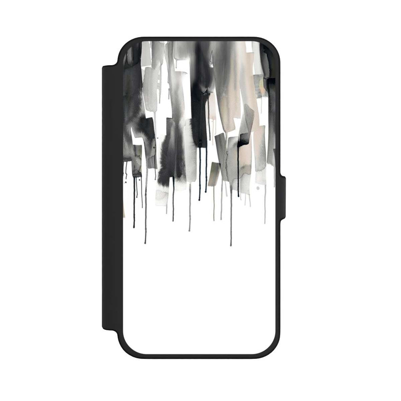 iPhone 12 Pro Max NIVOflip Watery Stripes Japandi Black