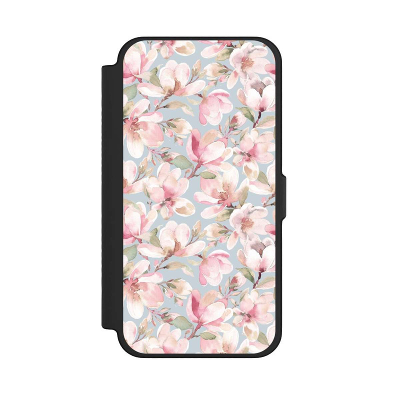 iPhone 12 Pro Max NIVOflip Magnolien Blumen Pastellrosa
