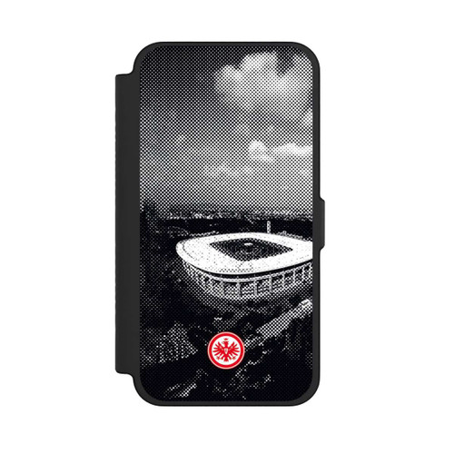 Apple iPhone 12 Pro Max NIVOflip SGE Stadion Schwarz Weiß