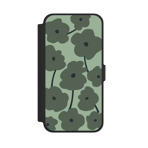 Apple iPhone 12 Pro Max NIVOflip Fleurs Minimalistes Vertes