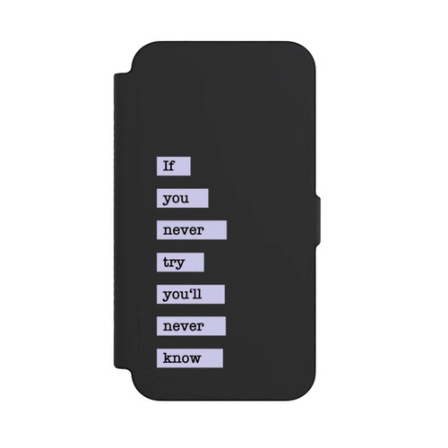 Apple iPhone 12 Pro Max NIVOflip If You Try Blue Transparent