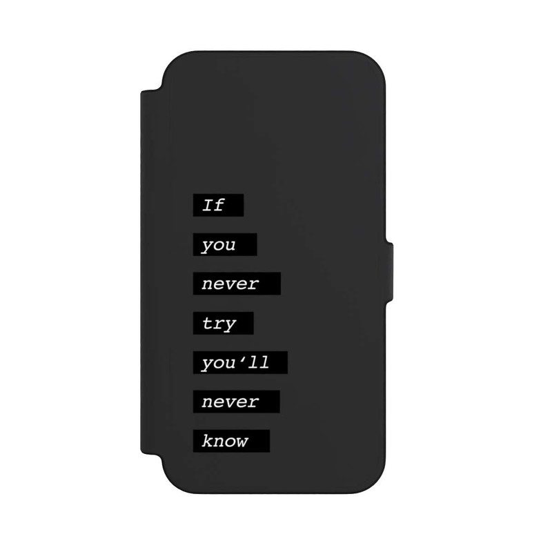 iPhone 12 Pro Max NIVOflip If You Try Black Transparent