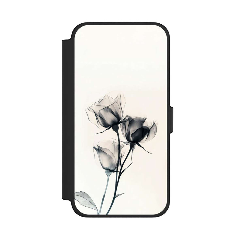 iPhone 12 Pro Max NIVOflip Schwarze Blume