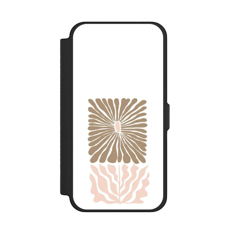 iPhone 12 Pro Max NIVOflip Fleur Boho Caramel sur Blanc