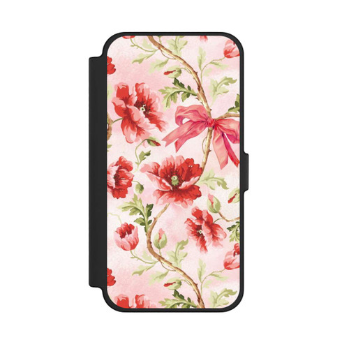 Apple iPhone 12 Pro Max NIVOflip Poppies Pattern Pink
