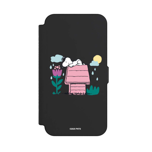 Apple iPhone 12 Pro Max NIVOflip Snoopy Hundehütte Frühling transparent