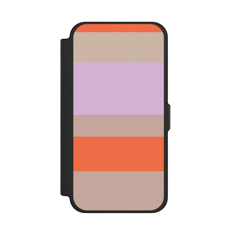 iPhone 12 Pro Max NIVOflip Moca Lila Orange Stripes