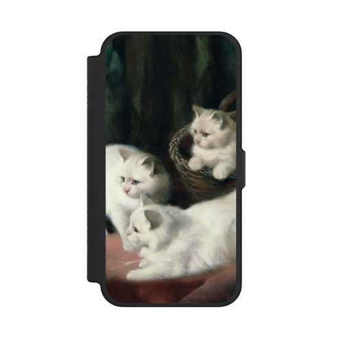 Apple iPhone 12 Pro Max NIVOflip Three White Angora Kittens