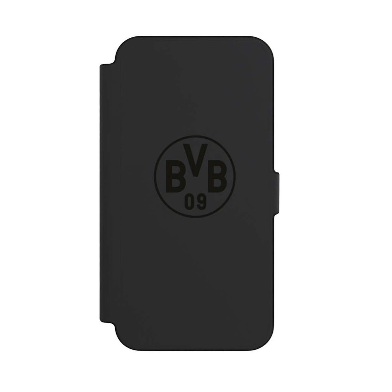 iPhone 12 Pro Max NIVOflip BVB Logo Schwarz Transparent