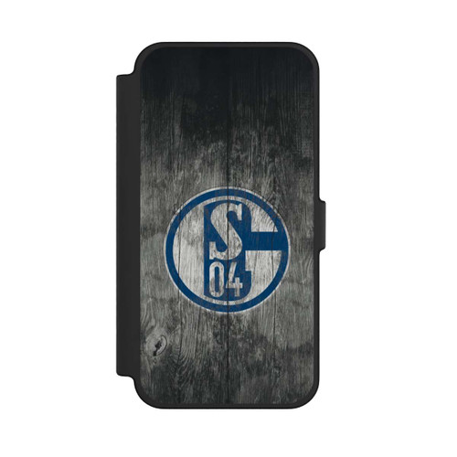 Apple iPhone 12 Pro Max NIVOflip Schalke 04 Holz Look