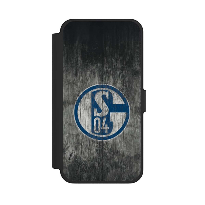 iPhone 12 Pro Max NIVOflip Schalke 04 Holz Look