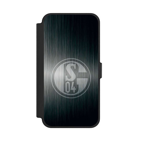 Apple iPhone 12 Pro Max NIVOflip Schalke 04 Metall Look