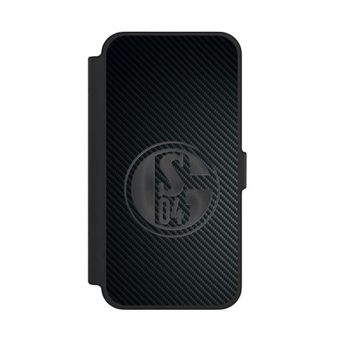 Apple iPhone 12 Pro Max NIVOflip Schalke 04 Carbon Look