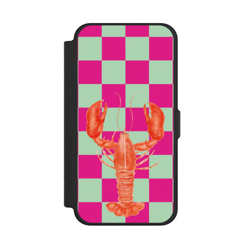 Apple iPhone 12 Pro Max NIVOflip Pink Checkers Lobster