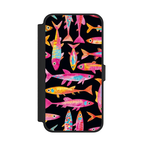 Apple iPhone 12 Pro Max NIVOflip Funky bunte Fisch Parade mit KI
