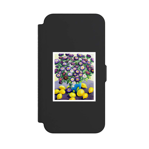 Apple iPhone 12 Pro Max NIVOflip Purple Asters and Lemons by Christopher Ryland