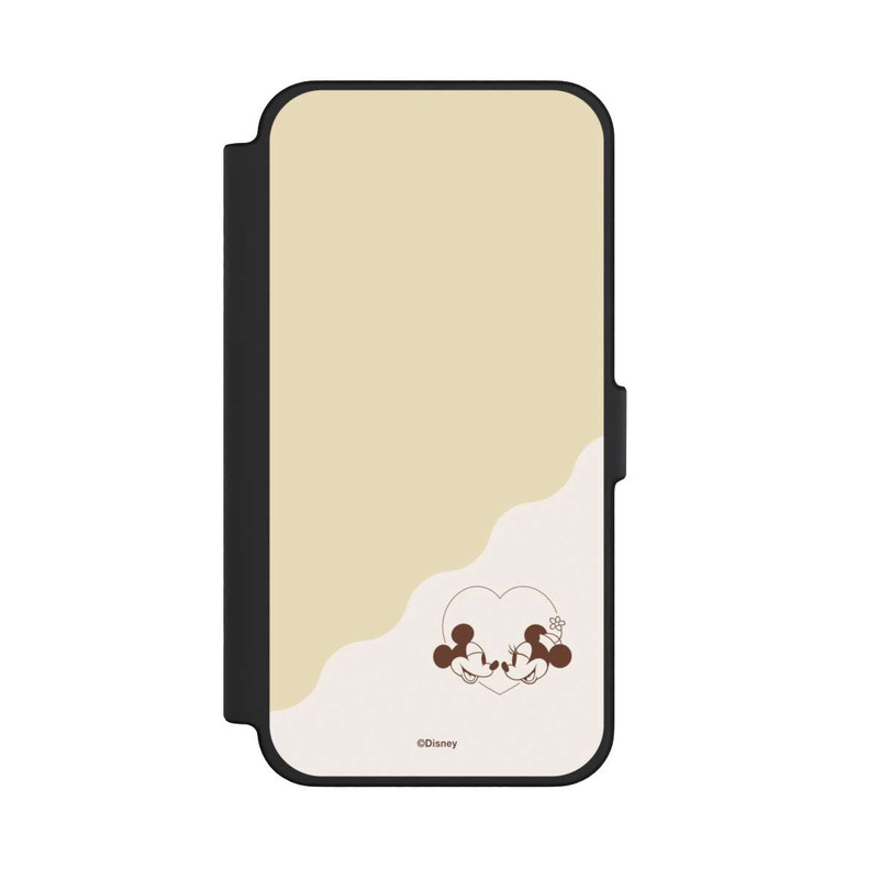iPhone 12 Pro Max NIVOflip Mickey and Minnie Love Heart Beige