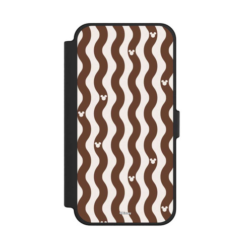Apple iPhone 12 Pro Max NIVOflip Mickey Mouse Brown Pattern Waves