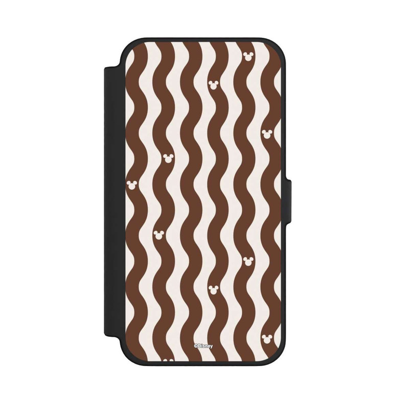 iPhone 12 Pro Max NIVOflip Micky Muster Braune Wellen