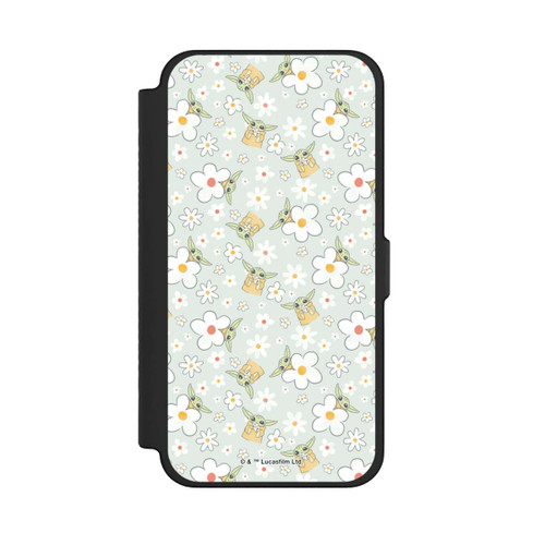 Apple iPhone 12 Pro Max NIVOflip Baby Yoda Flower Pattern