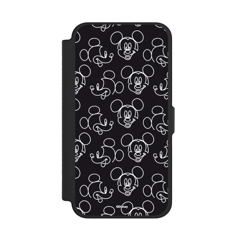 iPhone 12 Pro Max NIVOflip Disney Mickey Faces Black Line Art Pattern